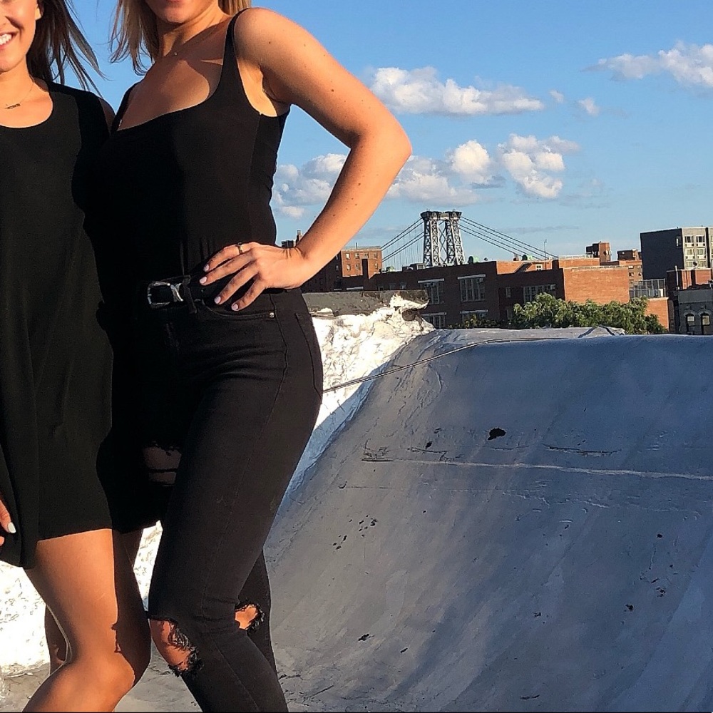 PrettyLittleThing Black Bodysuit